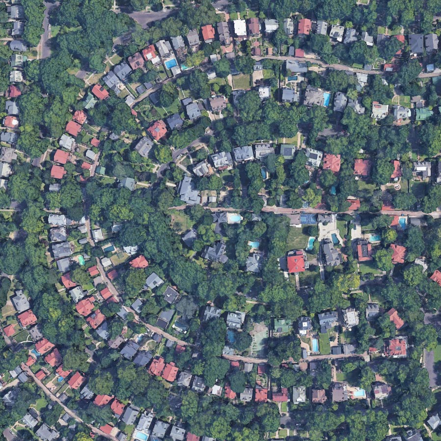 Google map image of Parkview neighborhood in St. Louis, Missouri.