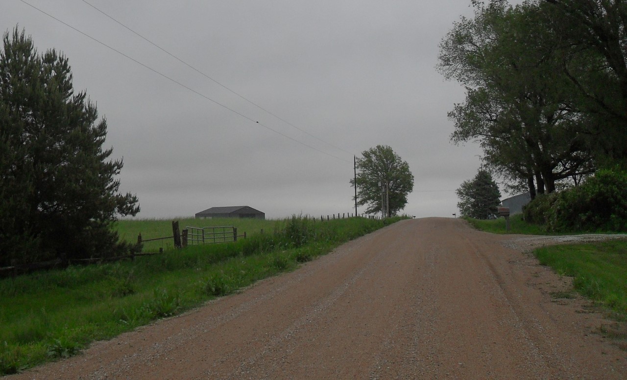 gravel road in Nebraska