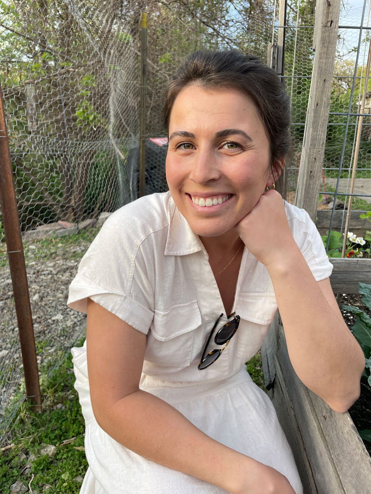 portrait of a woman in a garden