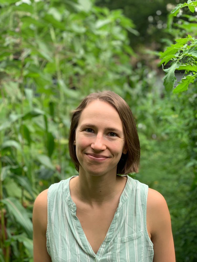 portrait of a woman in a garden